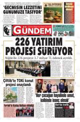 DÜNDEN BUGÜNE GÜNDEM