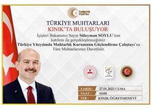 İçişleri Bakanı Süleyman Soylu Kınık’a Geliyor