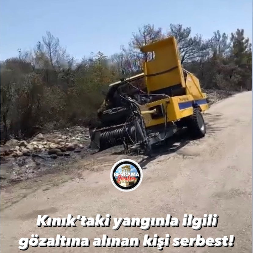 Kınık’taki yangınla ilgili gözaltına alınan kişi serbest!