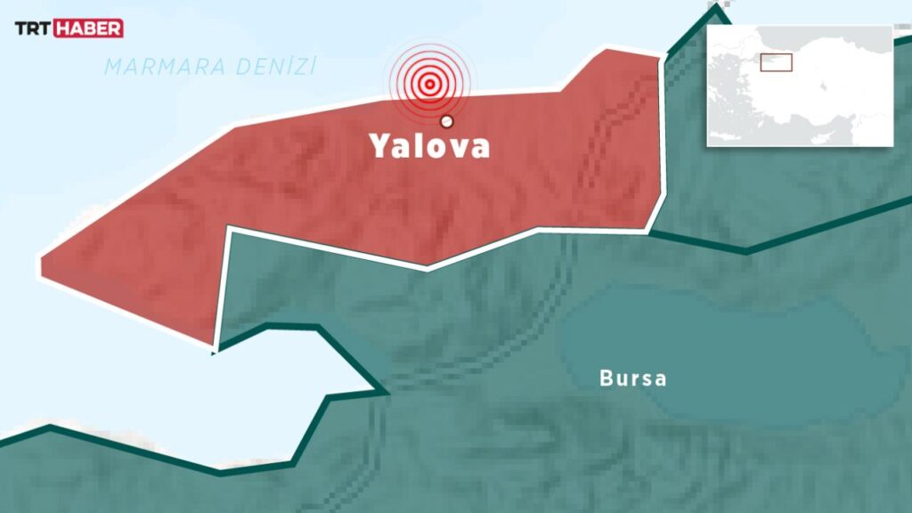 Yalova açıklarında 3,5 büyüklüğünde deprem