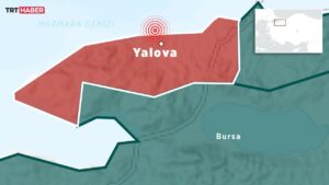 Yalova açıklarında 3,5 büyüklüğünde deprem