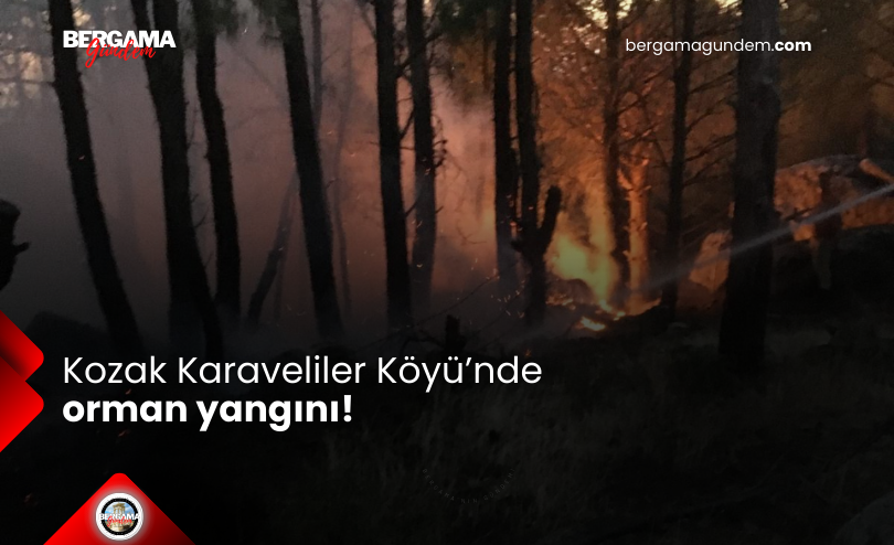 Kozak Karaveliler Köyü’nde orman yangını!