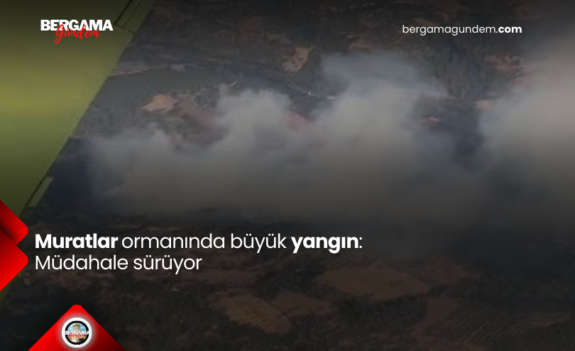 Muratlar ormanında büyük yangın: Müdahale sürüyor