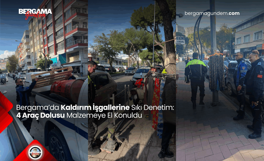 Bergama’da Kaldırım İşgallerine Sıkı Denetim