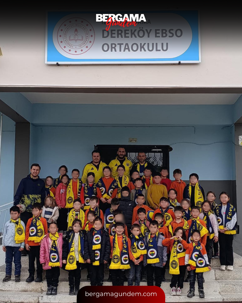Bergamalı Fenerbahçelilerden Dereköy EBŞO Ortaokulu’na Anlamlı Destek